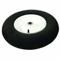 A & I Products WHEEL-RIBBED, 4.8X4X8, WHITE 15.5" x15.5" x3" A-B1WL872